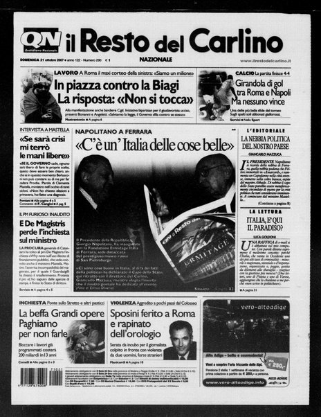 Il Resto del Carlino : giornale dell'Emilia